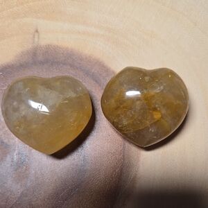 Golden Healer Heart-Shaped Stones